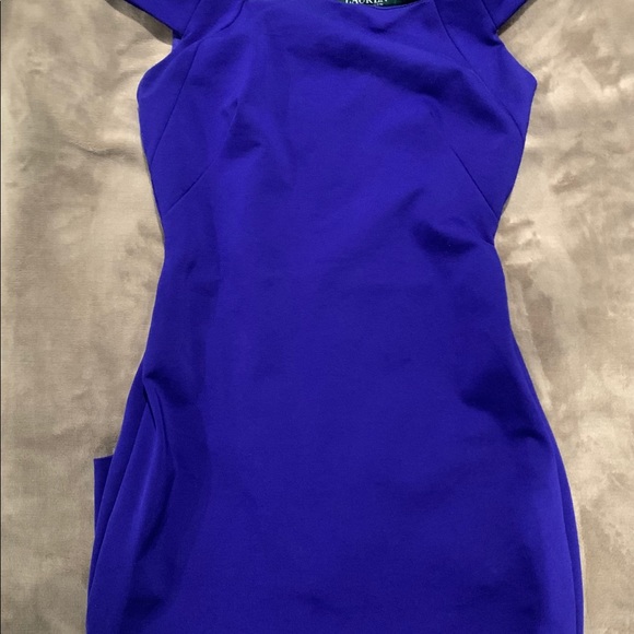 Lauren Ralph Lauren body con dress shoulder cutout size 4 - Picture 3 of 10